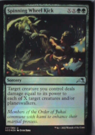 black wheel cards mtg Spinning Wheel Kick Kamigawa: Neon Dynasty Foil for sale online
