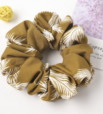 NEW Oversized Scrunchies Large Rubber RingTies Elastic Hair Band Ponytail Holder - Foto 2