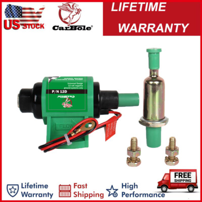12D 35 GPH 4-7PSI Micro Electric Fuel Pump Diesel Universal 5/16 inch Inlet 12V