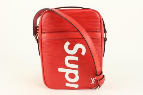 Louis Vuitton x Supreme Brand New LV x Supreme Red Epi Leather Danube PM Bag  - Afbeelding 1 van 12