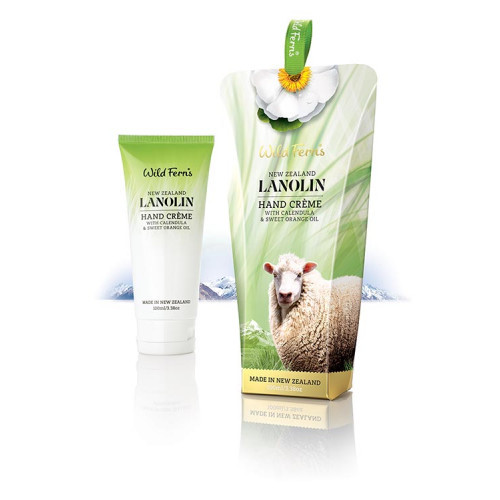 NEW ZEALAND Wild Ferns Lanolin Hand Creme wth Calendula Sweet
