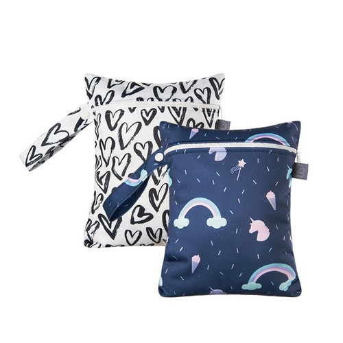 2PCS/Set 18 x 25cm Small Waterproof Wet Bag Stroller Hanging Organizer Bag AU - Picture 2 of 16