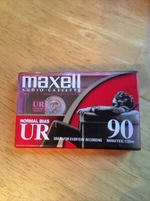 Maxell UR-90 Normal-Bias Audio Cassette Tape New Sealed 108510 Recording