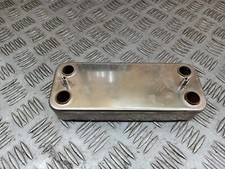 Scambiatore di calore SANITARIO a piastre INOX   MISURE 19x7,5x3,5 Fori 15MM