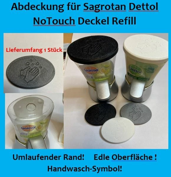 Nachfüll Deckel passend für Sagrotan für Dettol No Touch Abdeckung Seifenspender - Bild 4 von 4