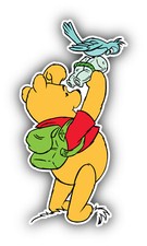 Winnie The Pooh Cartoon Sticker Bumper Decal - ''SIZES''