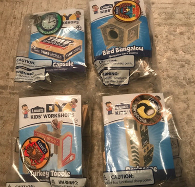 VARIOUS LOWE's BUILD $ GROW KITS WITH PATCH- YOU CHOOSE-(WILL COMBINE SHIPPING)