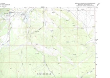 Selway Mountain, Montana 1978 Vintage USGS Topo Map 7.5 Quadrangle Topographic