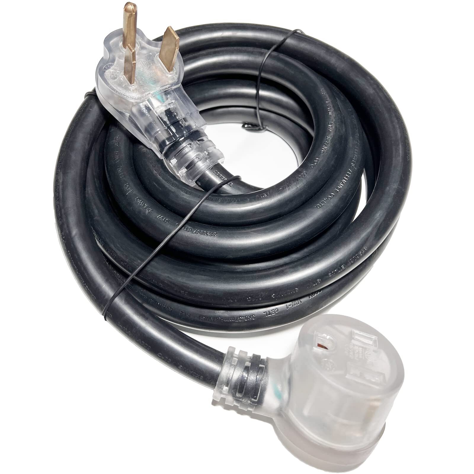 250 Volt Welder Extension Cord 15 Feet, NEMA 6-50 STW 8AWG/3C Heavy Duty Indu...