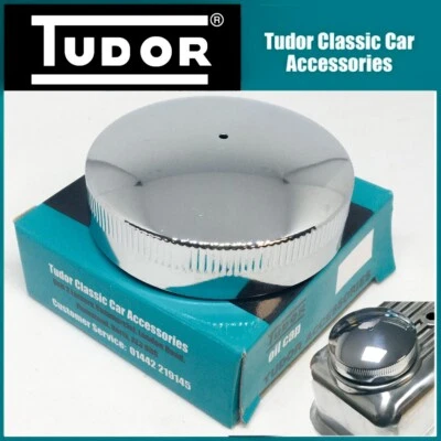 A & B Series Engines Chrome Oil Filler Rocker Cover Cap Tudor, MG, Mini, Morris - Image 1 of 4