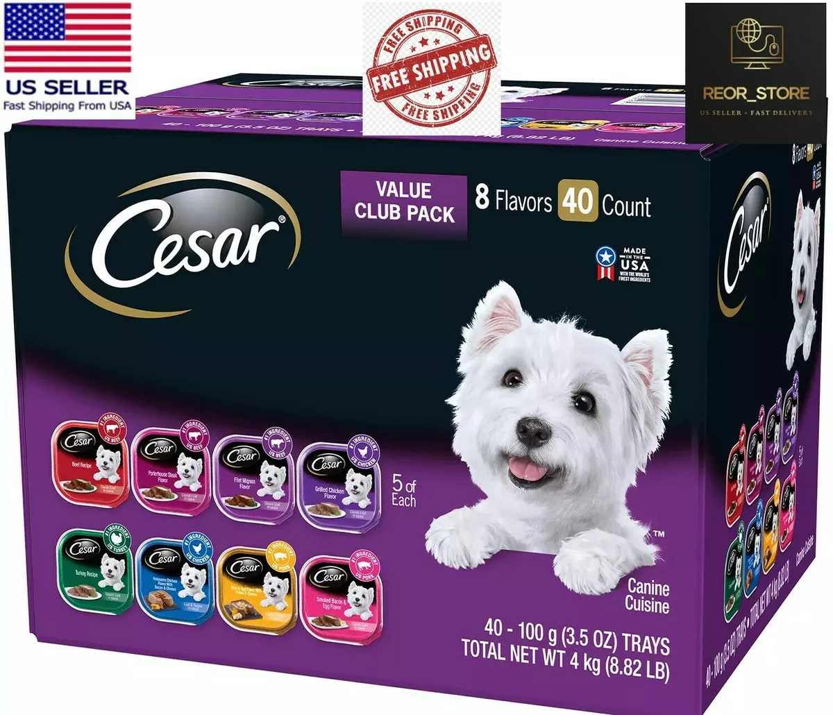 Cesar wet dog food cheap