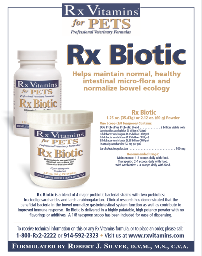 rx biotic by rx vitamins for pets