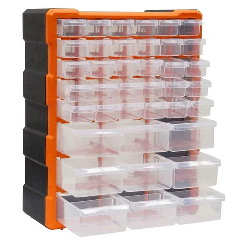 60 Drawer Plastic Small Parts Organizer Storage Hardware Craft Cabinet Nuts Bolt - Picture 8 of 38