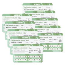 10 Bags AZDENT Dental Orthodontic Brackets Q-Type Braces ROTH/MBT 022 Hooks 345
