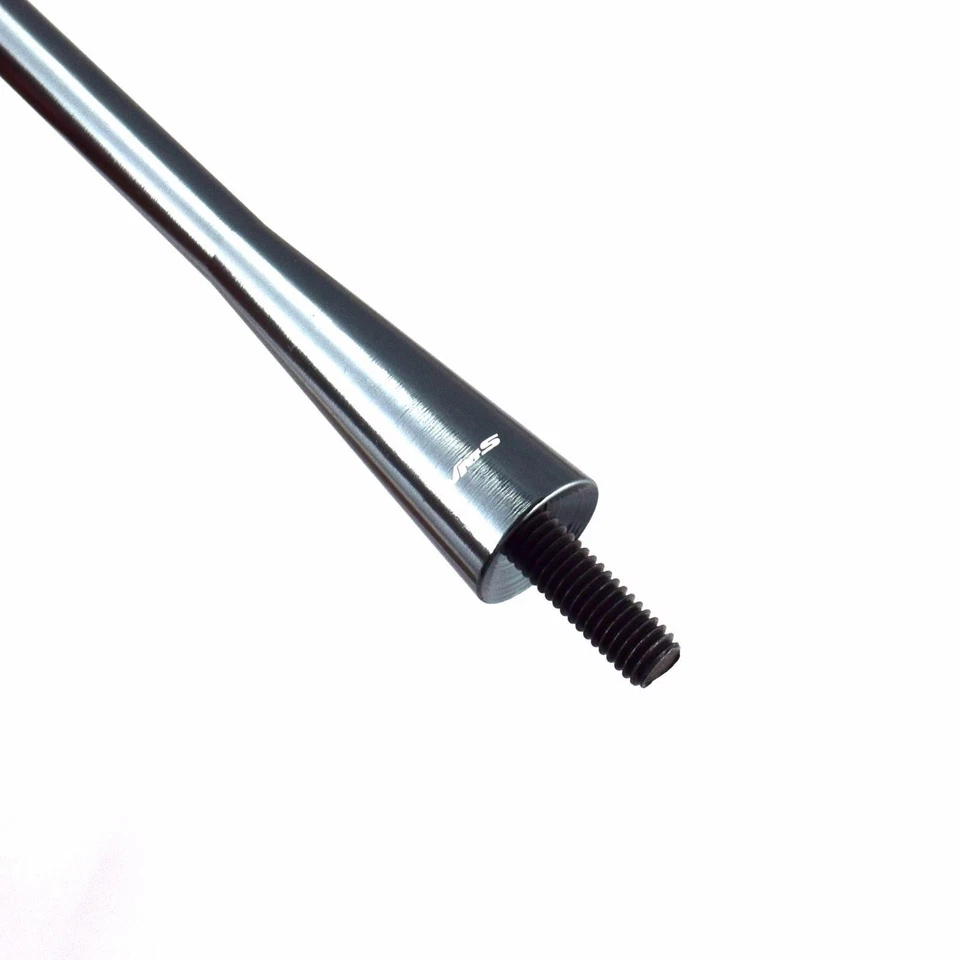 SE ADAPTA A 93-18 TOYOTA TRD GUNMETAL ALUMINIO RECHONCHO ANTENA DE BILLET CORTO 5" AM FM Foto 2 de 4