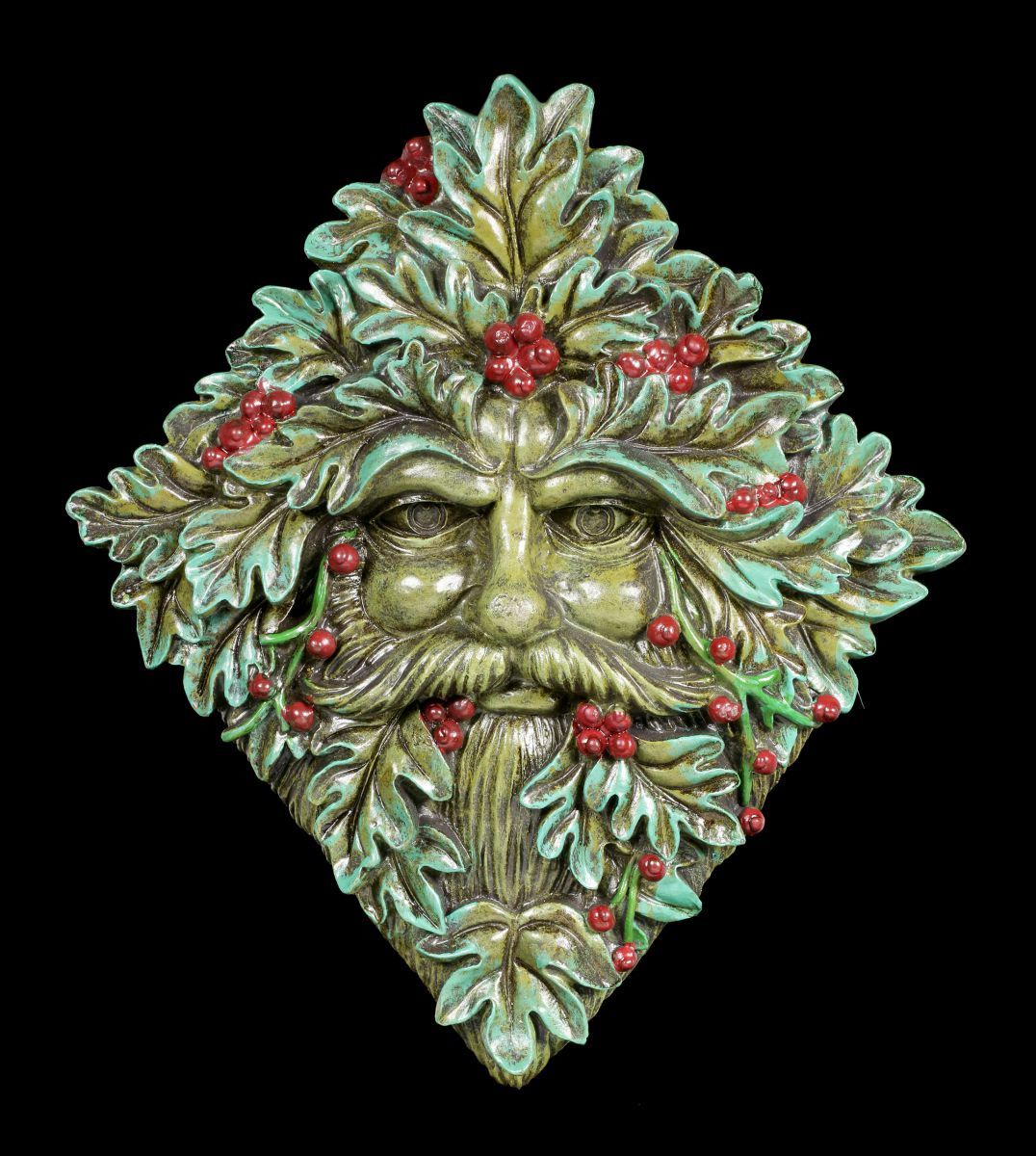 Tree Spirit Wall Ornament - Berry Beard - Forest Decorative Fantasy Greenman