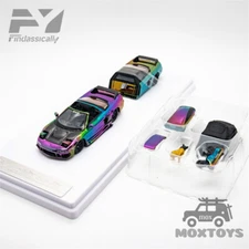 Findclassically 1:64 NSX TRA Colorful electroplating full set Diecast Model Car