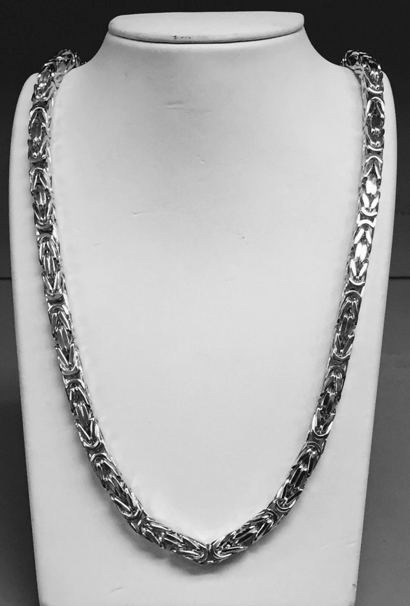 White gold byzantine necklace shop