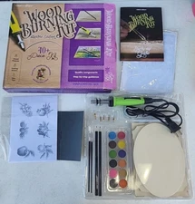 Craft Culture Wood Burning Kit Beginners Starters Edition 40 Pc Kit NEW Open Box