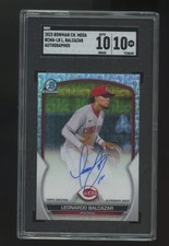 Leonardo Balcazar 2023 Bowman Chrome Mega Autographs #BCMA-LB SGC 10 GEM-MT
