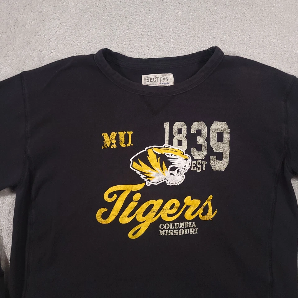 Sección 101 Majestic Mizzou Tigers Missouri Fútbol Camisa Térmica NCAA Hombres XL Foto 3 de 4