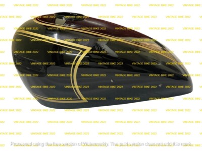 Ariel VB Black Painted With Golden Lining Petrol Tank/FIT FOR