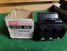Federal Pioneer Schneider Electric FPE Stab-Lok Breaker NB3P20 NB320 20 Amp NOS