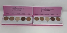 2X Ofra Eye Shadow Palette 5 Pan Luxe Neutrals Champagne Brown Bronze Shades M4