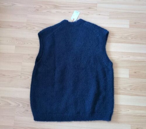 Nudie Jeans Strick Weste Knitted Vest Svempa Vest Navy M - Bild 2 von 2
