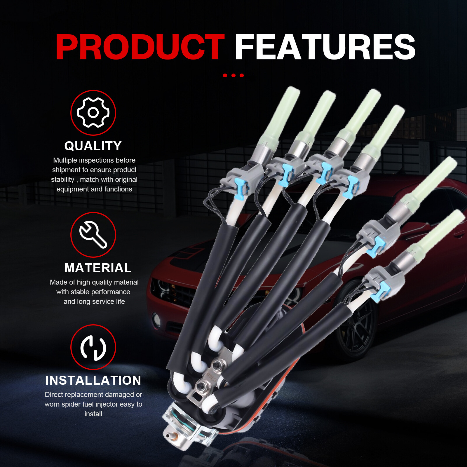 Spider Vortec Fuel Injector Assembly 4.3L For 1996-2002 GMC CHEVY TRUCKS FJ503