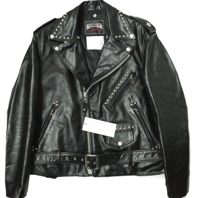 sacai x schott 22AW Leather Studs Blouson double riders sacai x schott 22AW Leather Studs Blouson double riders