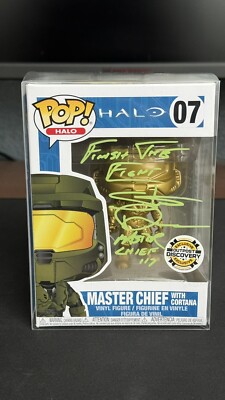 Master Chief With Cortana Halo Outpost Autograph By Steve Downs