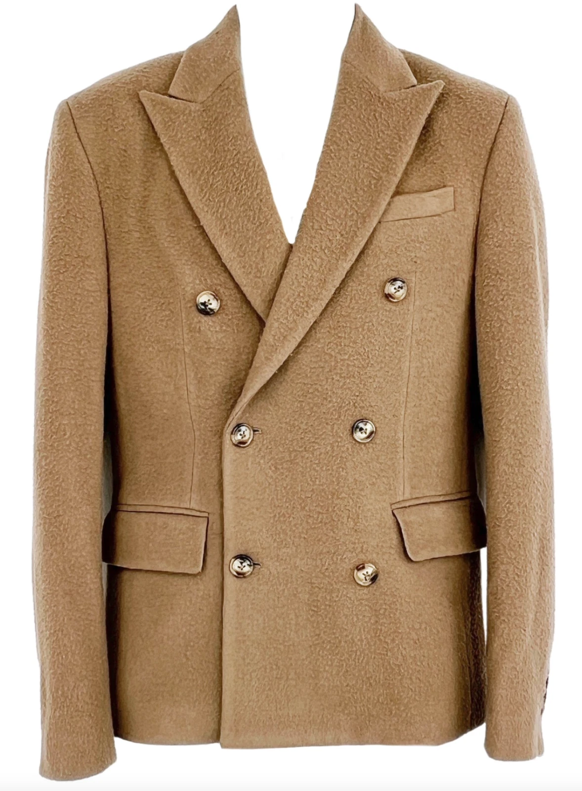 Giacca blazer doppiopetto Amiri cammello lana cotta cashmere 48 38 2990€ nuovo