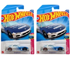 2022 Hot Wheels '95 Mazda RX-7 #177 Silver FALKEN - Set of 2