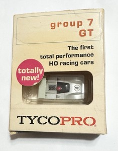 RARE TYCO PRO #8803 McLaren MK8B Group 7 GT Silver #4 HO Slot Car w/ BOX Nr MINT