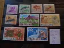 Nyasaland: Mi-Nr. 125-133, gestempelt
