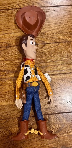 Disney Pixar Toy Story Woody Zugschnur Puppe 15 Zoll funktioniert mit Hut. Getestet, funktioniert! - Bild 8 von 9