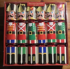 World Market Large Traditional Nutcracker 6 Count Holiday Crackers - 12” Tall