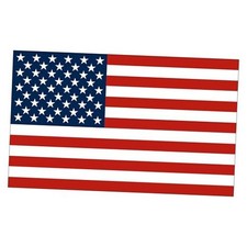 Large US United States of America USA Flag Car Truck Window Decal 10x6 Inch