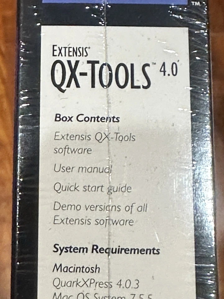 Rare Vintage 1998 Extensis QX-Tools 4.0 Mac PC for QuarkXPress - New & Sealed - Image 4 of 4