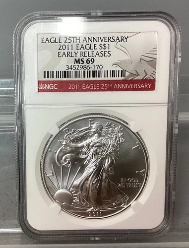 2011 American Silver Eagle - NGC - MS 69 - Early Releases