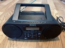 Sony ZS-RS60BT Boombox CD Player Stereo Bluetooth AM/FM Radio Mega Bass Tested