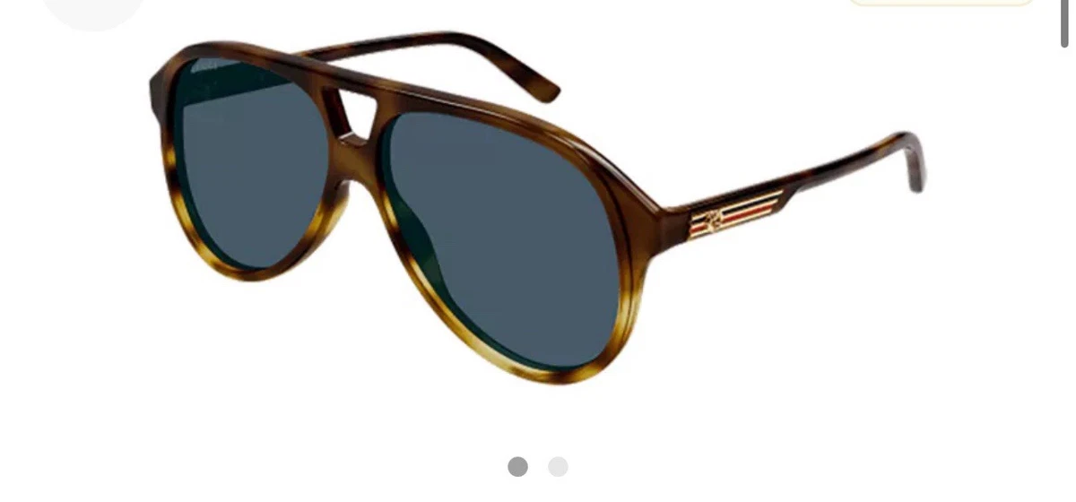 NEW Gucci GG1105S Brown Gradient Lens Aviator Sunglasses Gucci Sunglasses GG1105s (004) - YouTube main image 4