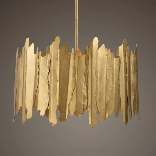 Uttermost Golden Gate 8 Light Industrial Pendant - Picture 2 of 2