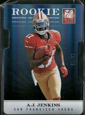 2012 Elite - Rookie A.J. Jenkins #175 Aspirations Die-Cut /92 (RC)