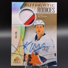 Upper Deck SP Game Used Authentic Rookies Kyle MacLean Gold Auto Patch /49