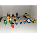 Vintage Fisher-Price Little People Figures & Vehicles Lot People Car Police