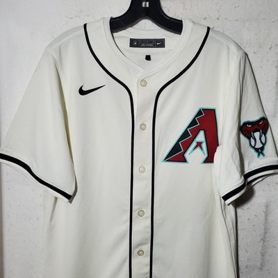 Arizona Diamondbacks Jersey Mens M White MLB Baseball Nike Genuine Merchandise