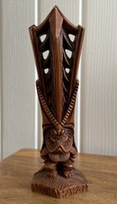 Vintage Coco Joe’s Hapa Wood Lono God Deity Tiki Totem Figure Hawaii 8” 1981