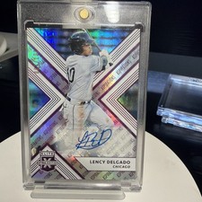 2018 Panini Elite Extra Edition Lency Delgado Aspirations Auto #/100 White Sox